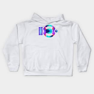 Abstract shape fish Kids Hoodie